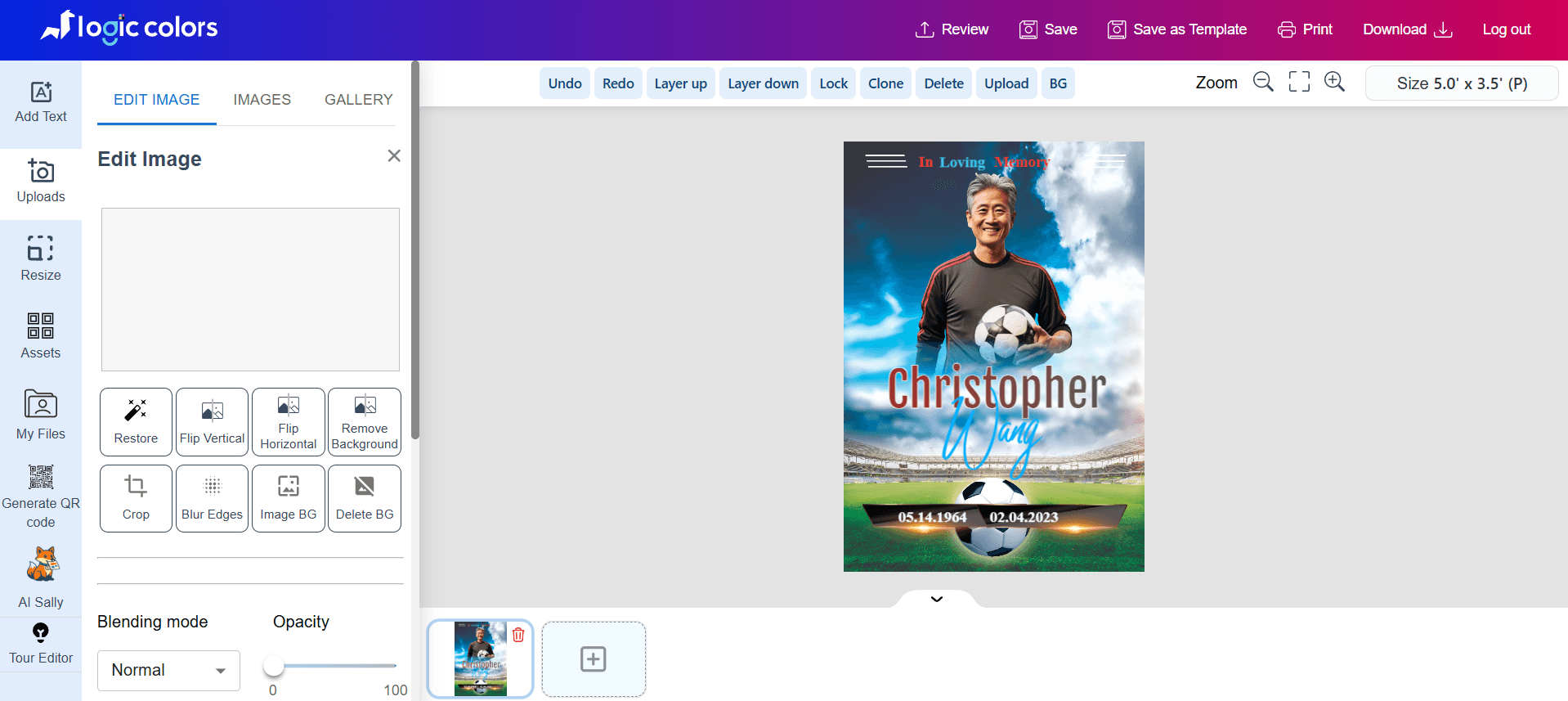 Atlas Memorial Designer Screenshot 1