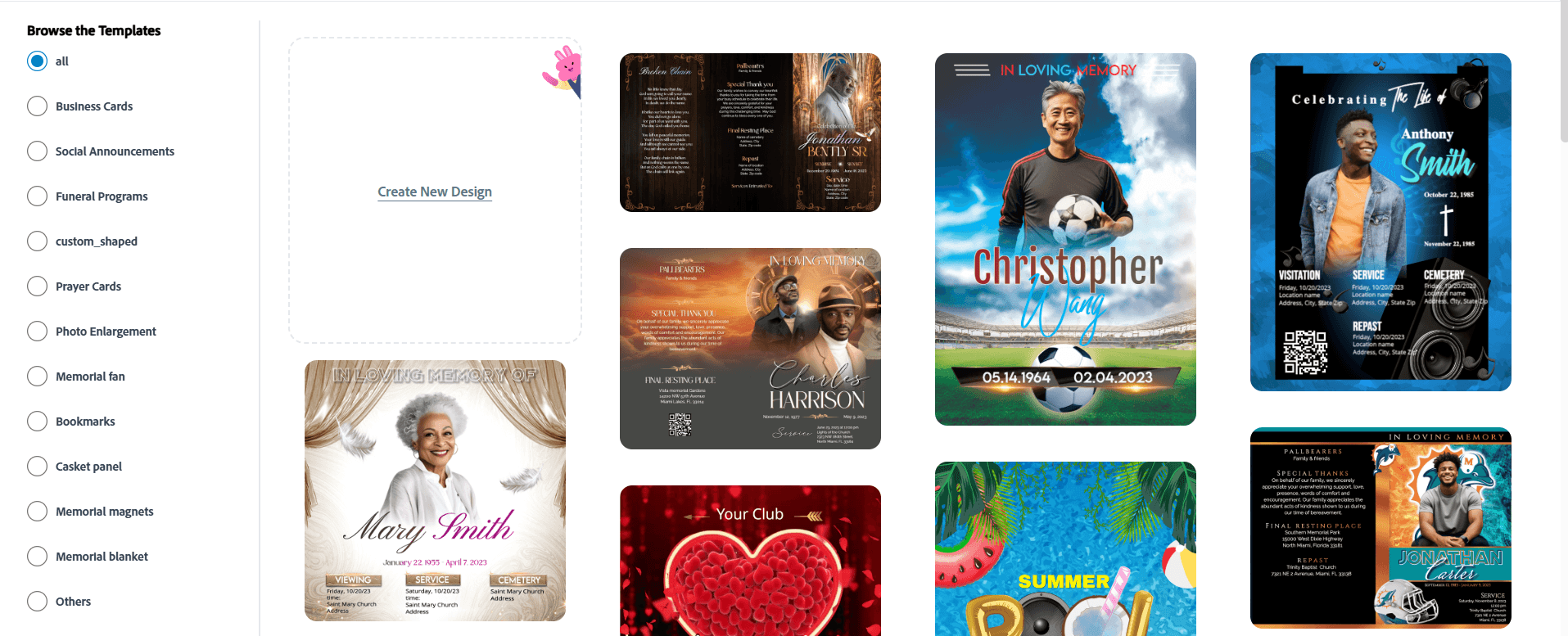 Atlas Memorial Designer Screenshot 2
